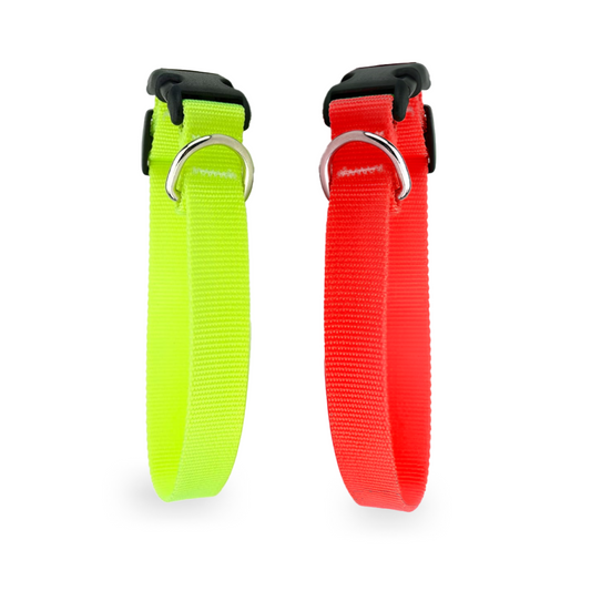 Skatrs Adjustable Collar with Bell for Cats  Kittens Lime Green and Red Combo