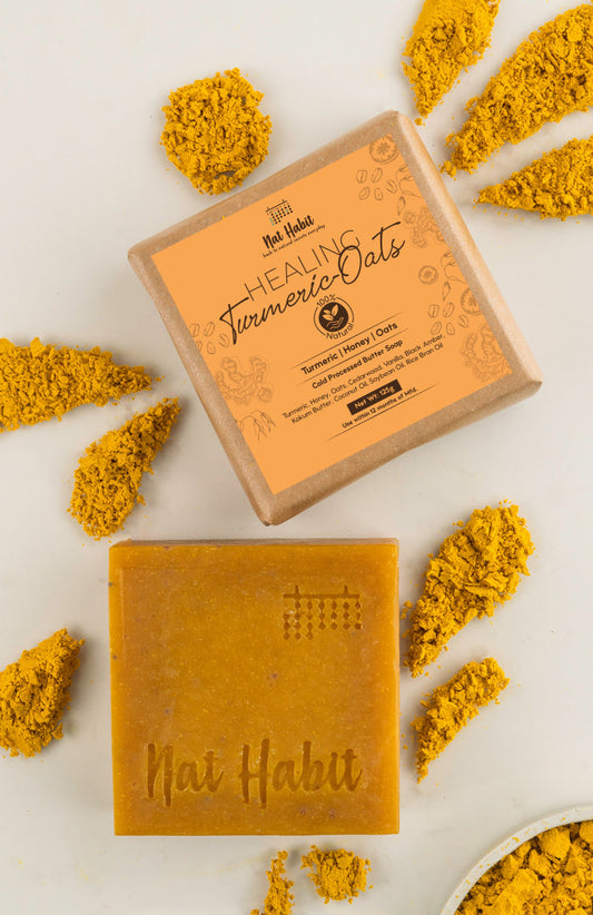 strongCold Processed Healing Turmeric-Oats Soap 125gstrong