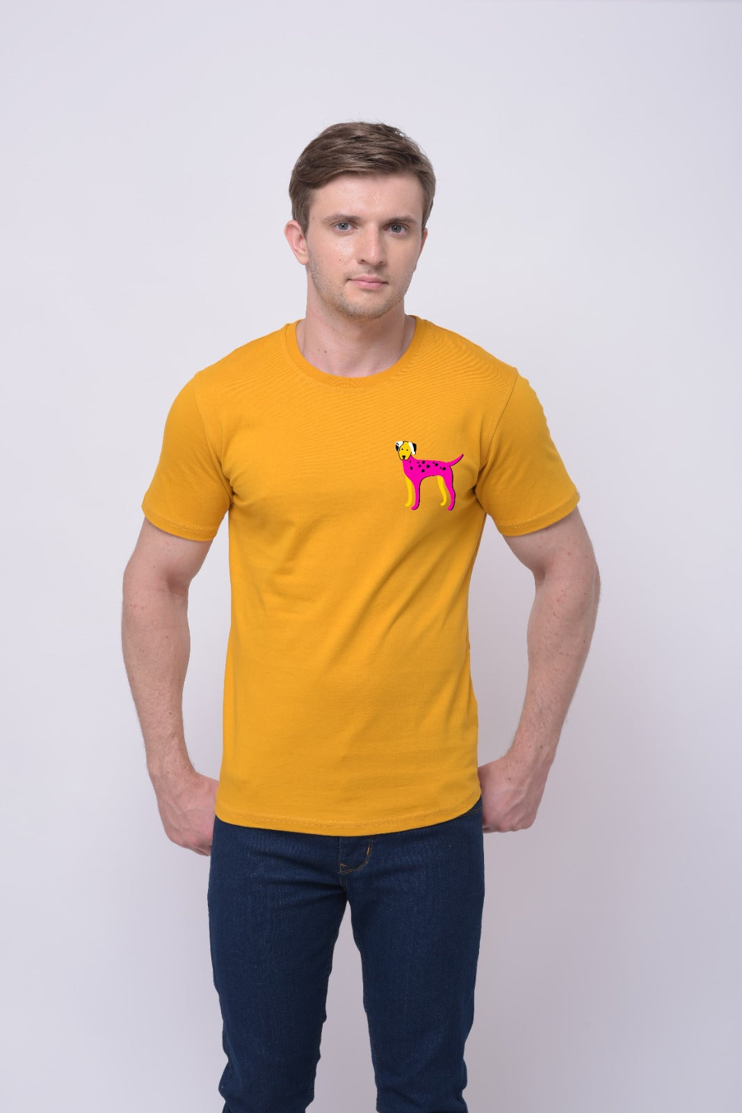 Pink Dog Printed Tee Mens