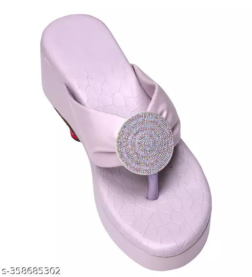 RAHEGAS Lavender Wedge Sandals for Women Elevate Your Style and Comfort