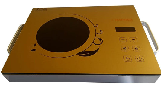 Hafner Infrared Cooktop Beta: Eco-friendly, 7 Preset Options, LED Display, Auto Shut-off for Overheating Protection.