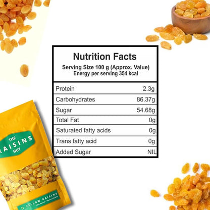 Natural Yellow Raisins Seedless - 900G