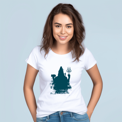 Best Mahadev Image Printed Women T-Shirt