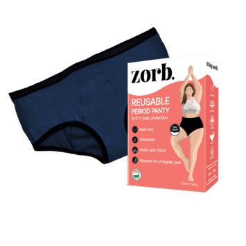 Zorb. Reusable Period Panty Navy Blue
