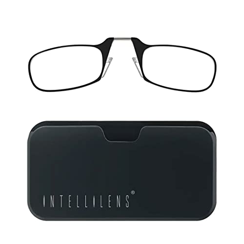 Intellilens Edge Ultra Thin Reading Glasses For Men and Women Black 2.50