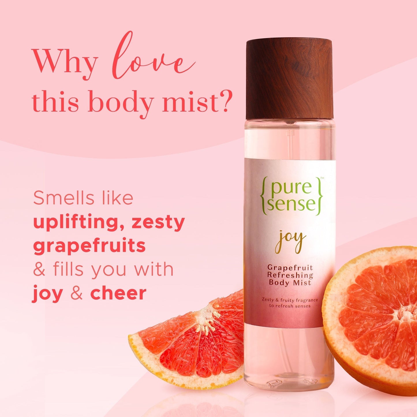 B2G2 Pure Sense Joy Grapefruit Refreshing Body Mist  150 ml