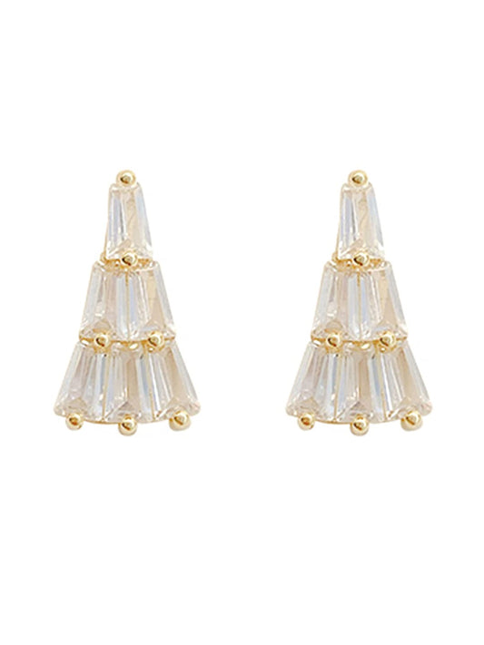 Yellow Chimes Earrings For Women Gold Toned Geometric Shape Crystal Studded Drop Earrings For Women and Girls