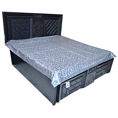 Kuber Industries PVC Double Bed Mattress Protector Sheet Grey 6.5  6 feet - CTKTC22300