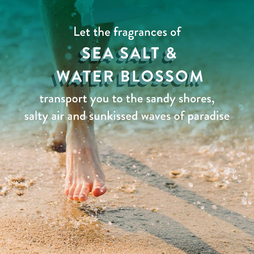 Shower Gel - Sea Salt  Water Blossom Sulfate-free 300ml - Sunkissed Ocean Waves - Find Your Happy Place