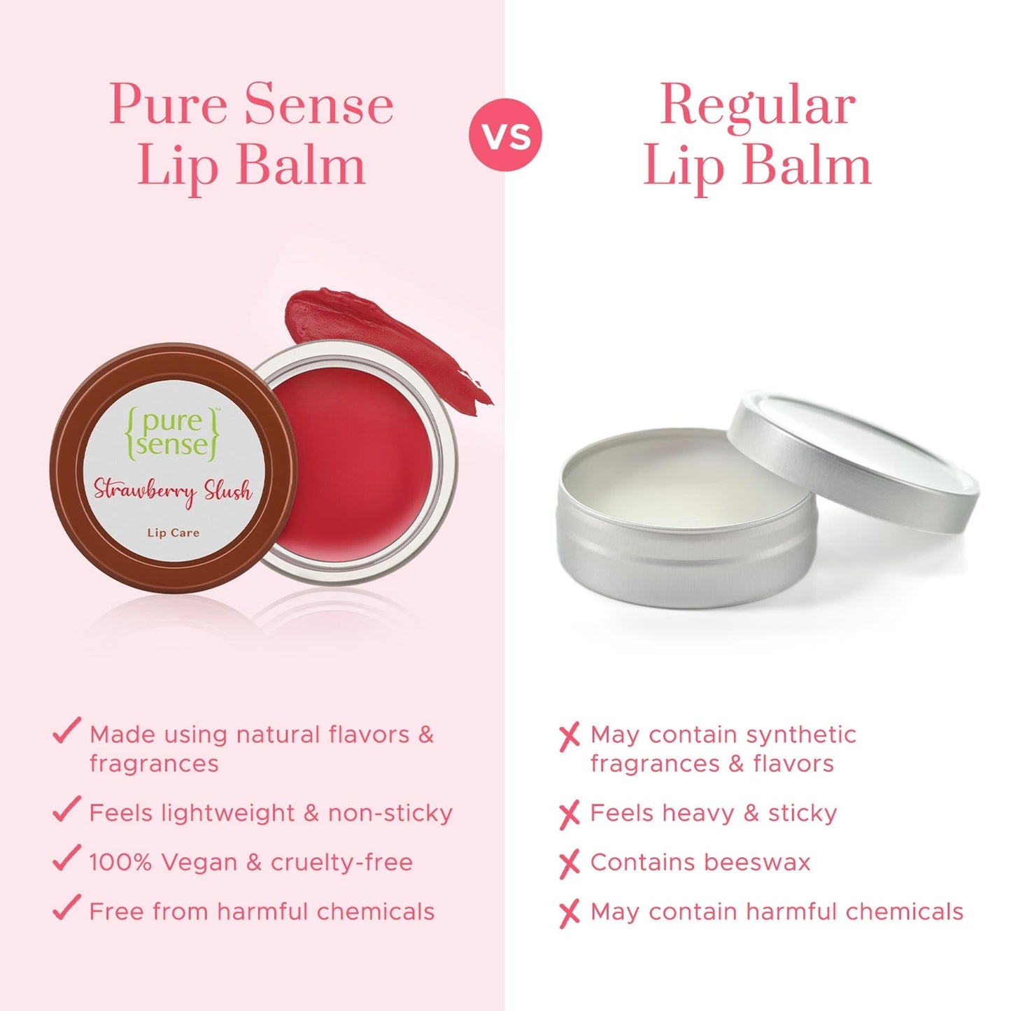 DEAL Pure Sense Strawberry Slush Lip Balm  5ml