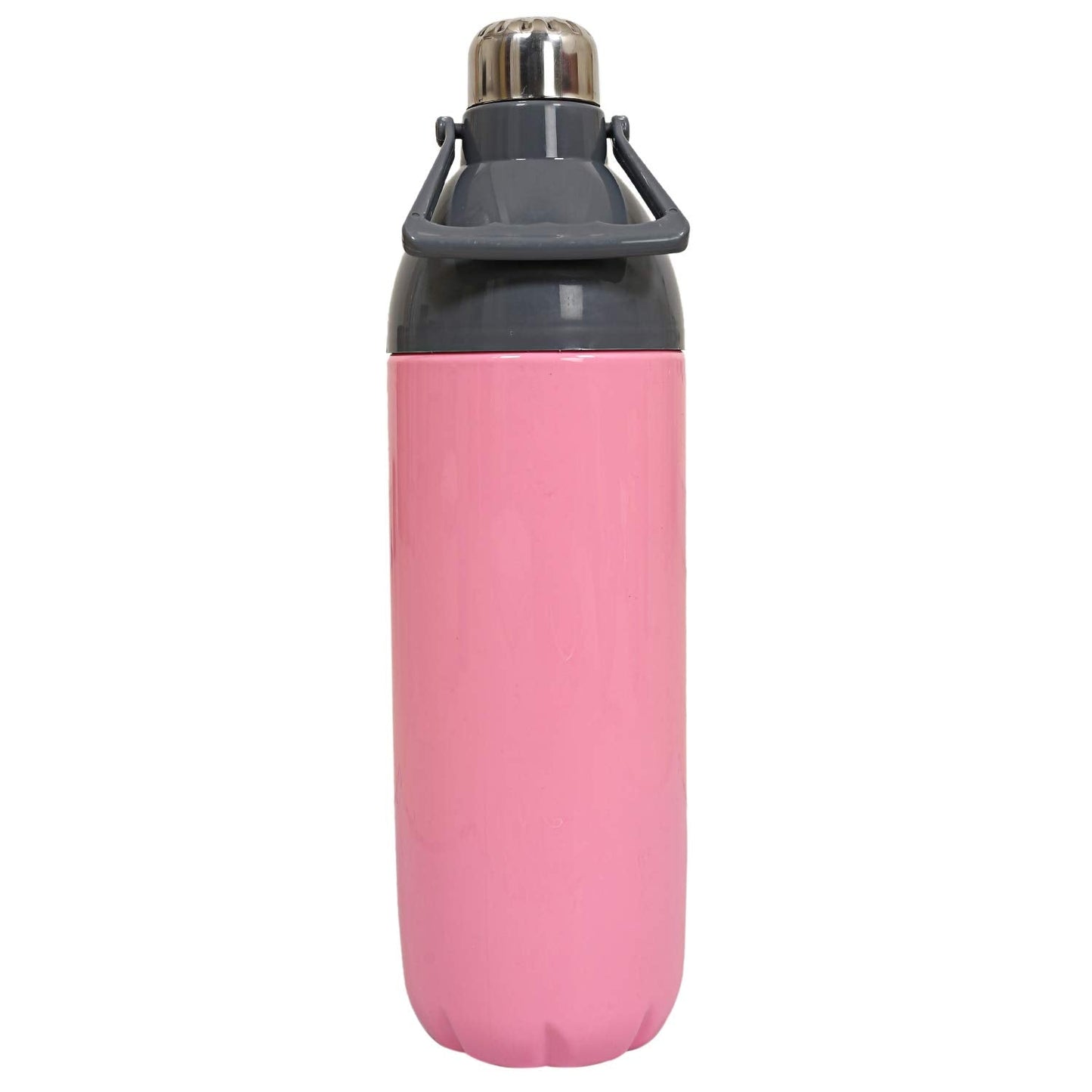 Kuber Industries Plastic Insulated Water Bottle with Handle 2200 ML Pink
