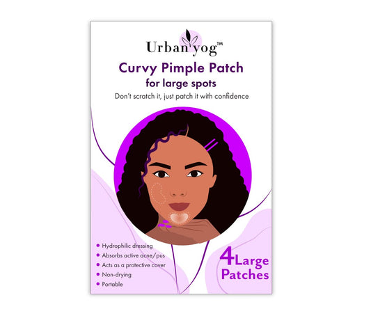 Urban yog Acne Curvy Pimple Patch - Invisible Facial Stickers cover with 100 Hydrocolloid Pimple  Acne Absorbing patch