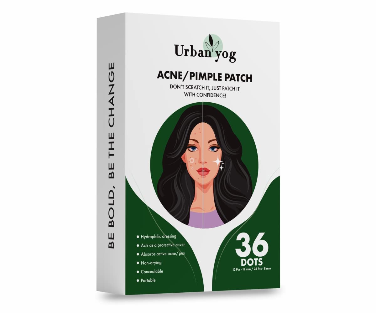 Urban yog Acne Pimple Patch - 36 Invisible Facial Stickers cover with 100 Hydrocolloid Acne Pimple Patch