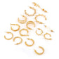 Yellow Chimes Hoop Earrings for Women Set Of 9 Pairs Gold Plated Combo Hoop Stud Earrings Set For Women and Girls