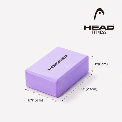 HEAD Yoga Block - High Density Foam  Improve Strength  Flexibility  Lightweight  Odour Resistant  Moisture-Proof