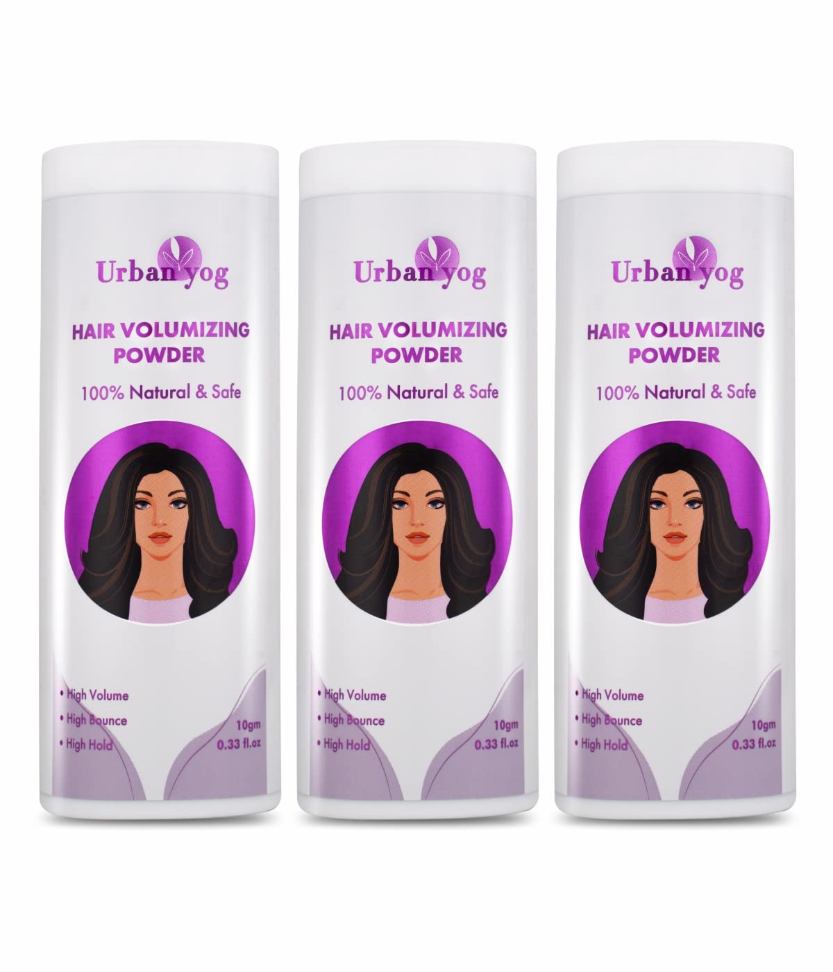 Urban Yog Hair Volumizing Powder for Women 10 Gm  3 Units Pack of 3  Adds Instant Volume and Locks Hairstyle