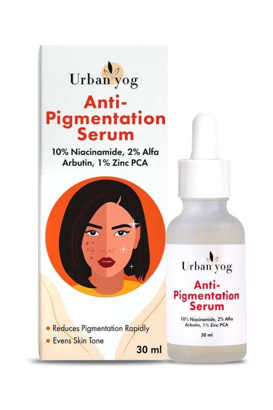 Urban Yog Anti-Pigmentation Serum with 10 Niacinamide 1 Zinc PCA  Face Serum for Acne-Prone Skin  Acne Marks for Women and Men  Anti-aging serum for pigmentation and dark spot  30 ml
