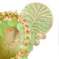 Yellow Chimes Earrings for Women Gold Toned Pearl Drop Green Meenakari Jhumka Earrings for Women and Girls