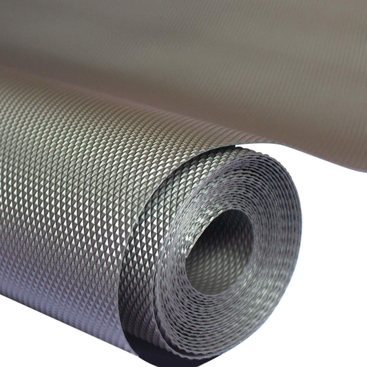 Kuber Industries Multipurpose Textured Super Strong Anti-Slip Mat Liner - Size 45X500cm 5 Meter Roll Grey - CTKTC022132