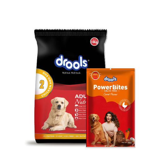 Drools Dog Dry Food Treat Combo