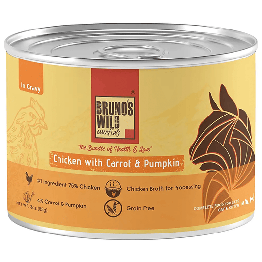 Brunos Wild Essentials Chicken with Carrot  Pumpkin Cat Wet Food