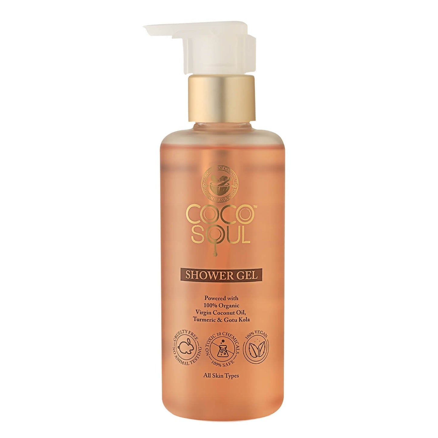 SALE Shower Gel  With Coconut  Ayurveda  Sulphate  Paraben Free  Mineral Oil  Silicones Free  100 Vegan  200ml