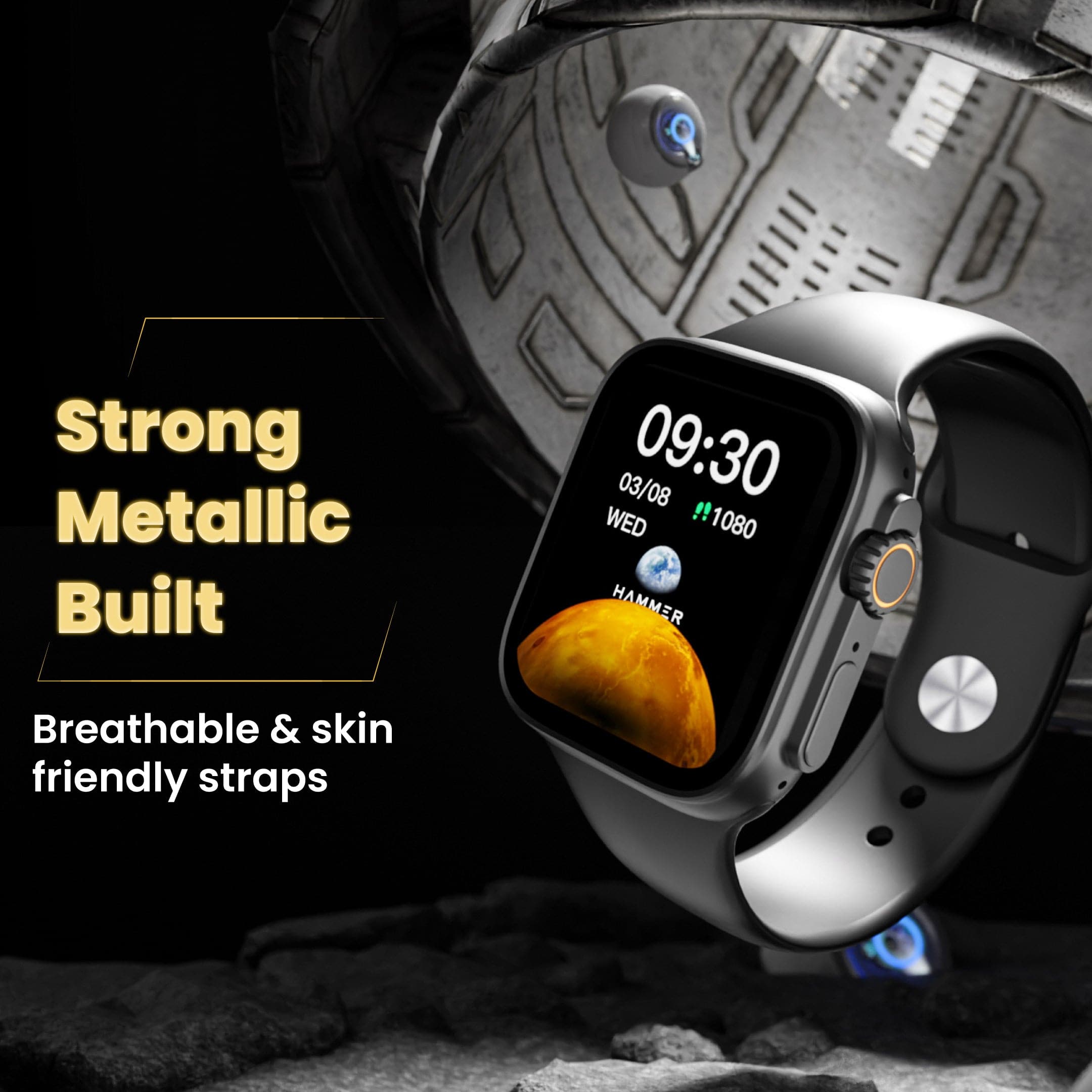 Hammer Active 3.0 | Bluetooth calling smartwatch with 1.39