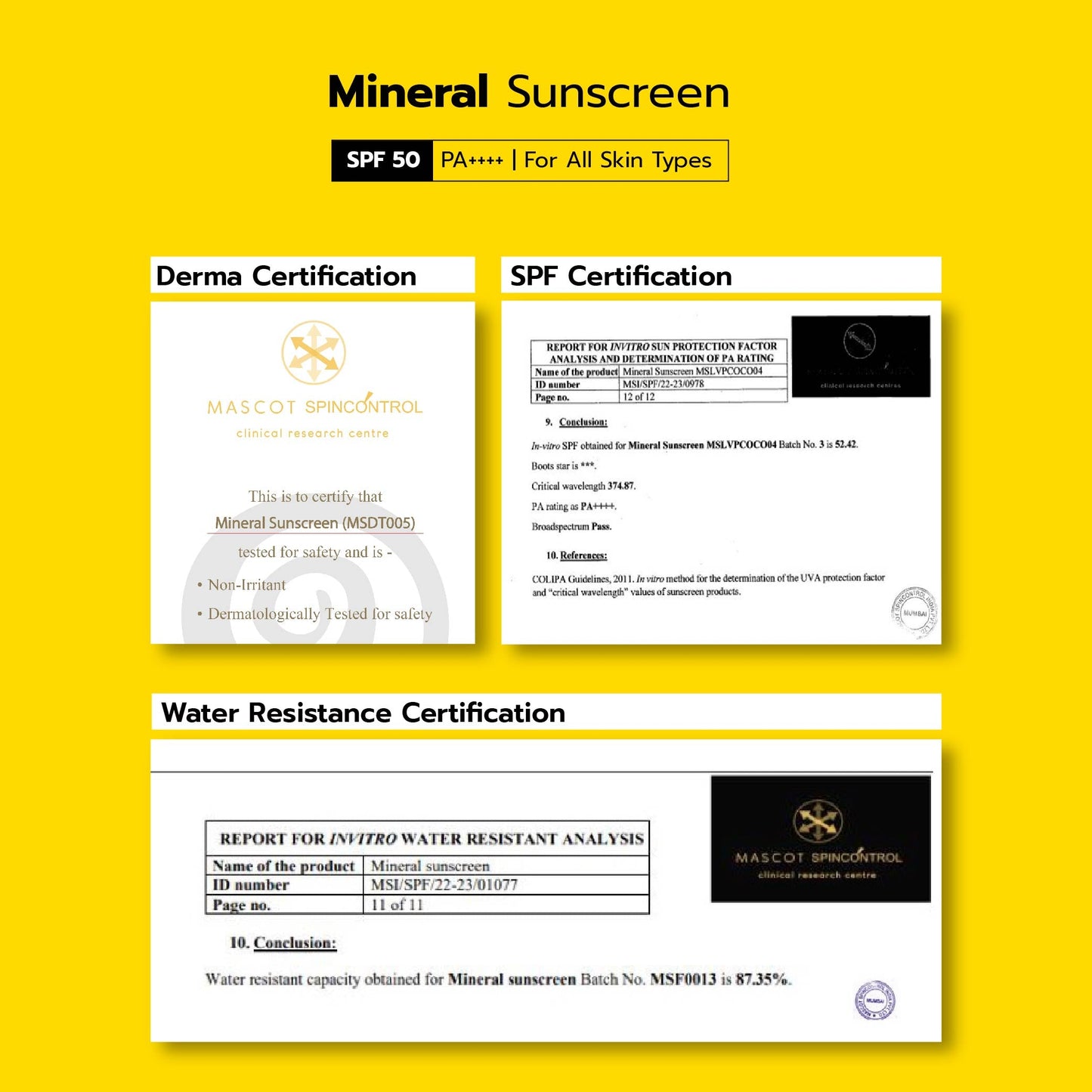 Mineral Sunscreen  SPF 50  45 gm