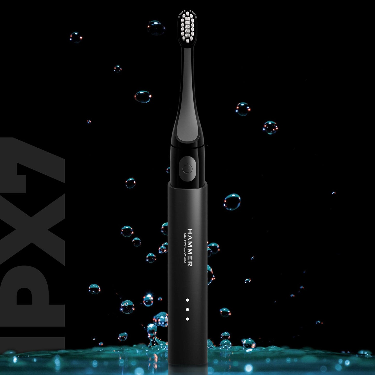 Hammer Ultra Flow 2.0 Premium Electric Toothbrush with 2 Replaceable Brush Heads